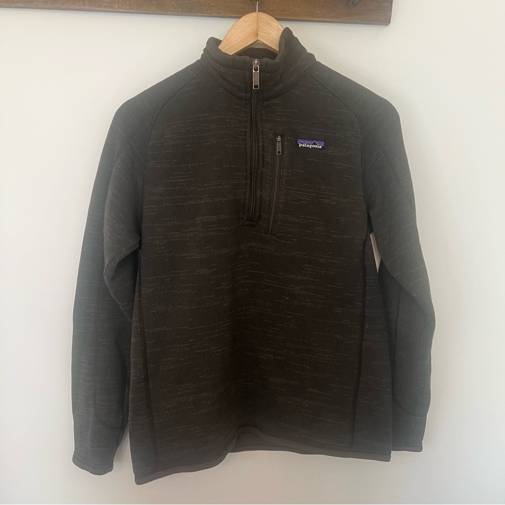 Patagonia Better Sweater 1/4 Zip Fleece Pullover Jacket Gray Small Hiking Cozy